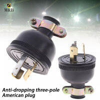 One-Piece Locking Plug for Accessories for 2.5kw Generators 168f/170f GX160 Trip Protection Three-Pole Plug US Plug