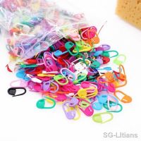 ♝┅ 100/1000Pcs Mix Color Plastic Knitting Tools Locking Stitch Markers Crochet Latch Knitting Tools Needle Colorful Pins Clip Hook