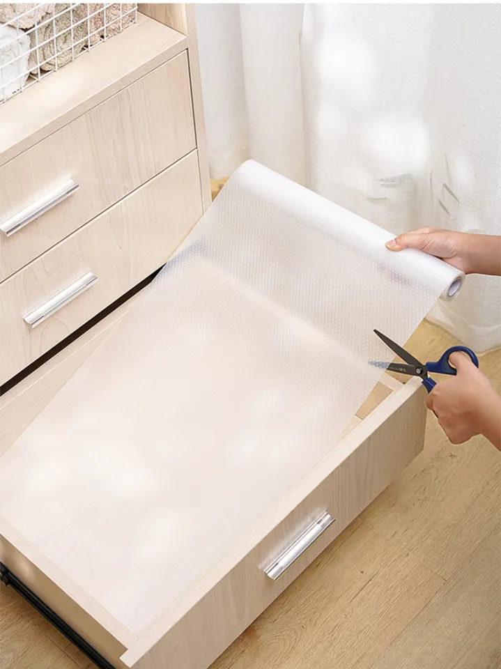 Non Adhesive Shelf Liners For Kitchen Cabinets, Waterproof Drawer