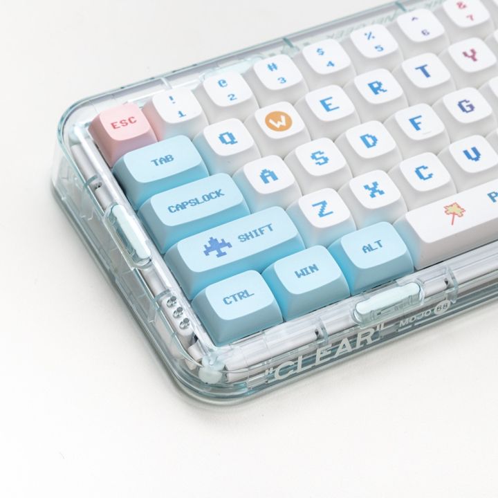 134-คีย์-pixel-wars-keycaps-xda-profile-การ์ตูนอะนิเมะ-pbt-dye-sub-แป้นพิมพ์เครื่องกล-keycap