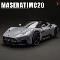 122 Maserati MC20รุ่นรถ Diecast โลหะจำลองเสียงและแสงยานพาหนะรถรุ่นของเล่นสำหรับของขวัญเด็ก Collection