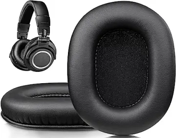  SOULWIT Protein Leather Headband Cover for Audio Technica ATH  M50, M50X, M50XWH, M50XBT, M50XBT2, M50S/LE Headphones, Replacement  Headstrap Pad Repair Part (Black) : Electronics