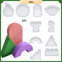 SHILU แฮนด์เมด ตกแต่งเค้ก การทำเทียน แม่พิมพ์ซิลิโคน แม่พิมพ์สบู่ แม่พิมพ์เรซิน แม่พิมพ์เทียน รูปทรงเรขาคณิต