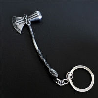 Avengers Thor Hammerพวงกุญแจธอร์โลหะKey Chainสำหรับภาพยนตร์คนรักของขวัญของชำร่วย