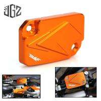 สีส้มสำหรับ Ktm Duke 125 200 390อลูมิเนียม Cnc รถจักรยานยนต์อุปกรณ์เสริมฝาครอบถังของเหลวเบรกหน้าอ่างเก็บน้ำ