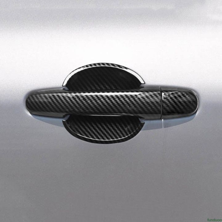 โครเมียมคาร์บอนไฟเบอร์ที่จับประตูรถฝาปิดถ้วยตัดแต่งสำหรับรถยนต์โตโยต้าฟอร์จูนเนอร์2005-2014จัดแต่งทรงผมอุปกรณ์เสริม
