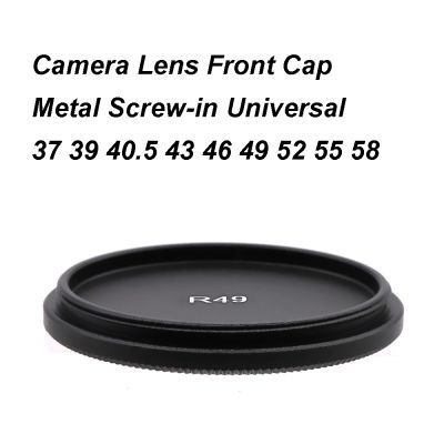 【CW】﹍  Metal Front Cap Cover Screw-in 37 39 40.5 43 49 52 55 58 mm Aluminum Alloy Filter Protection