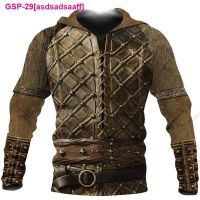 Asdsadsaaff บ. มีฮู้ด3มิติสำหรับเสื้อผ้าผู้ชาย,Capuz Masculino Fantasia Viking Estampa 3D มีฮู้ด