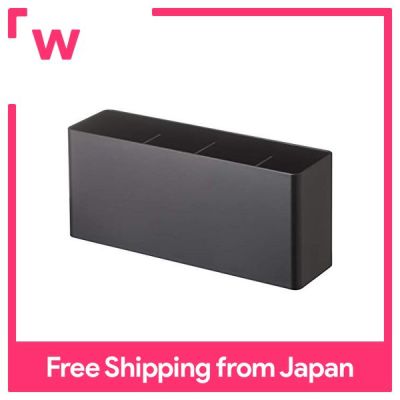 หอกล่องเก็บของแม่เหล็ก Yamazaki กว้างสีดำประมาณที่เก็บอุปกรณ์เสริมหอคอย W24.5XD7.2XH10.5cm พร้อม4845กั้นพร้อมตะขอ
