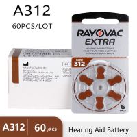 Hearing Aid Batteries 60PCS/10 Cards RAYOVAC EXTRA 1.45V 312 312A A312 PR41 Zinc Air Battery For BTE CIC RIC OE Hearing Aids