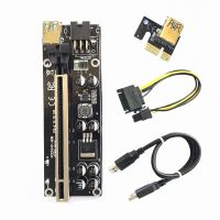 VER009S PCI-E Riser Card 60CM USB 3.0 Cable PCIE 1X to 16X Extension Adapter SATA 4Pin Power for Graphics Card