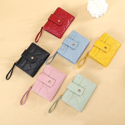 Zipper Female Purse PU Leather Coin Purse ID Holder Wallet