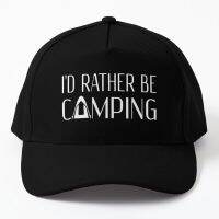 I D Rather Be Camping Baseball Cap Hat Printed Casual Sun Casquette Fish Bonnet Sport Boys Solid Color Mens Outdoor Hip Hop