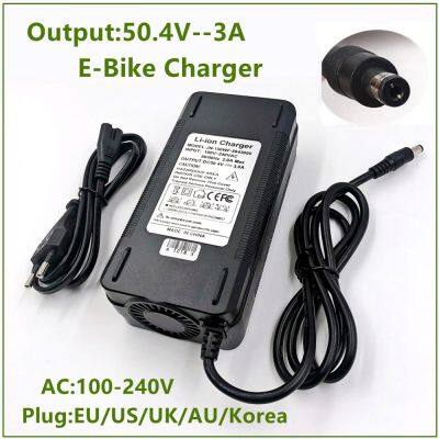 ที่ชาร์จแบตเตอรี่ลิเธียมไอออน50.4V 44.4V Lipo จักรยานไฟฟ้าสกู๊ตเตอร์ชุดแบตเตอรี่พร้อมแข็งแรงคุณภาพสูงพัดลมทำความเย็น