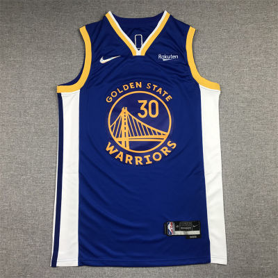 Ready Stock Top-Quality Mens No.30 Stephenn Curryy Golden State Warriorss 2021-22 Swingman Jersey - Blue