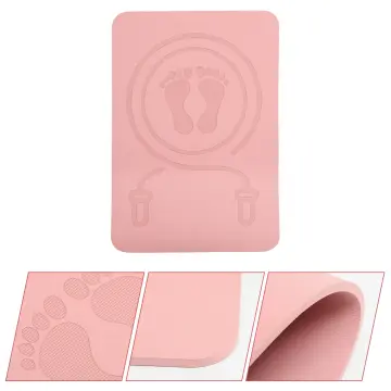 Yoga Mat Small Rubber Non Slip Portable Mini Beginner Small Square