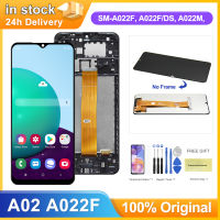 5.7 A022 A022F A022M จอแสดงผล Lcd สำหรับเหมาะสำหรับ Samsung Galaxy A02จอแสดงผล Lcd หน้าจอสัมผัสพร้อมกรอบสำหรับเหมาะสำหรับ Samsung