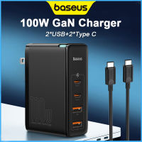 Baseus 100W GaN5 Pro Fast Charger U + C Cn/us/eu Plug Type C พอร์ต USB ที่มีประสิทธิภาพ Travel Wall Charger สำหรับโทรศัพท์มือถือ Pad แล็ปท็อป