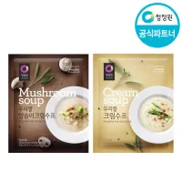 [สินค้าใหม่]rice cream soup / mushroom cream soup ซุปครีมเกาหลี/ซุปครีมเห็ด daesang chungjungwon woori rice cream soup 60g