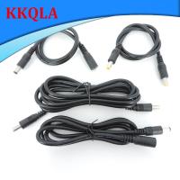 QKKQLA 12v 18awg DC male to male female 5.5X2.5mm 2.1mm Extension power supply connector diy Cable Plug Cord wire Adapter for strip