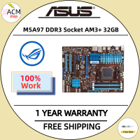 ใช้สำหรับ ASUS M5A97เมนบอร์ดเดสก์ท็อปที่ใช้แล้ว DDR3ซ็อกเก็ต AM3 + 32GB เมนบอร์ด UBS3.0 USB2.0 SATA3 970