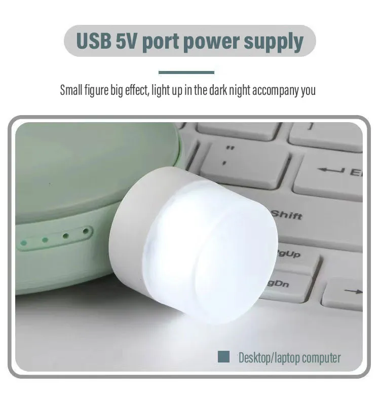 USB Night Light USB LED Light Energy-Saving Light Compact LED Bulb Portable  Lighting, Ambient Lighting, Decorative Lamp, Mini USB Light for Car,  Bedroom, Nursery, Bathroom