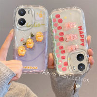 Phone Case เคส VIVO Y16 Y35 Y02 Y02A Y02T Y02s Y22 Y22s ตุ๊กตาลูกบาศก์หลากสีเคสการ์ตูนเคสป้องกันเลนส์2023กรอบนิ่มกันกระแทก