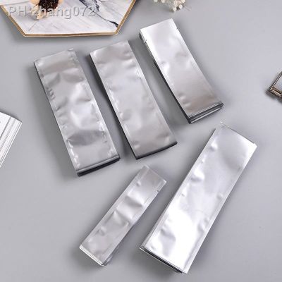 50Pcs Aluminum Foil Food Ziplock Bag Coffee Sugar Pouches Storage Containers Food Storage Vacuum Sealer Home Kitchen Organizer