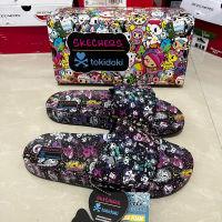 Skechers Tokidoki Cali รองเท้าแตะ สีดํา 119394/BKMT