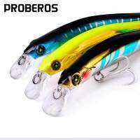 1PC PRO BEROS Minnowเหยื่อล่อปลา 3g-11.5g-24.5gเหยื่อปลอมอย่างแข็งWobblers Plastic BASS Trout Tackle DW499