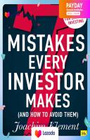 (หนังสืออังกฤษมือ 1) 7 Mistakes Every Investor Makes (And How to Avoid Them) : A manifesto for smarter investing [Paperback]