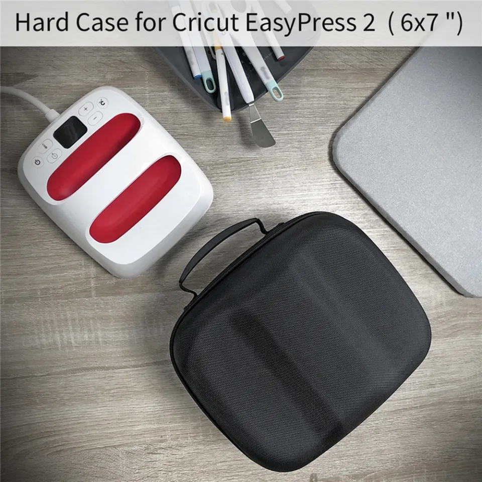 New EVA Hard Protective Carrying Travel Bag Case for Cricut Easy Press 2  (6x7) Heat