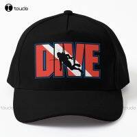 [Hana Clothing Store] Scuba Dive Scuba Diving Scuba Diver เบสบอลหมวกสตรีหมวกเบสบอลหมวกกลางแจ้ง Vintag Visor หมวกลำลองการ์ตูน