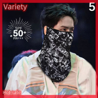 Variety ✨Hot Sale✨ หน้ากากกันแดดแนวพังค์แฟชั่น1ชิ้นสำหรับผู้ชายผู้หญิงผ้าพันคอป้องกันรังสียูวีบริเวณหูผ้าพันคอฮิปฮอปกีฬากลางแจ้งการปั่นจักรยาน