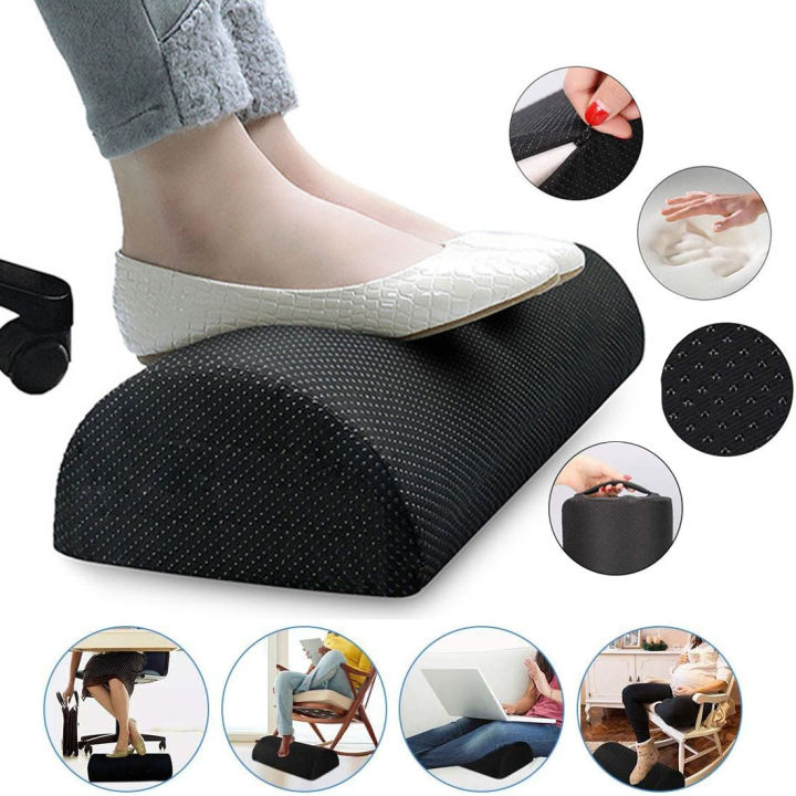 Office Foot Rest | Soft Memory Foam Footrest Cushion | Relieves Leg ...