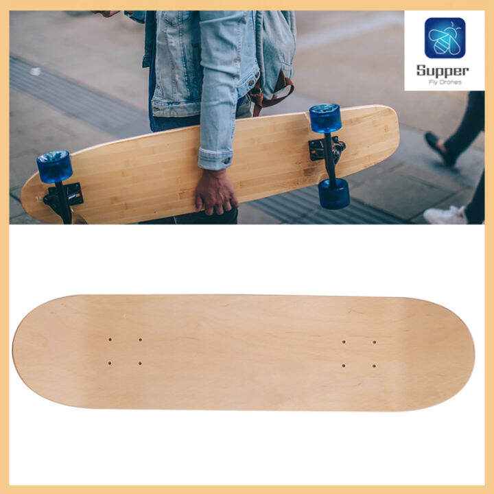 【Clearance Sale】ชั้นยืดหยุ่นสูง Double Rocker Skateboard Deck Long