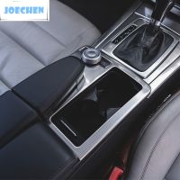 Stainless Steel Center Console Water Cup Holder Frame Decoration Cover Trim For Mercedes Benz E Class Coupe W207 C207 2009-2013