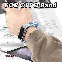 สายไนลอนไฟเบอร์สำหรับ OPPO รุ่นลิมิเต็ดอิดิชั่นสายรัดข้อมือกล่องโลหะกำไลข้อมือเปลี่ยนหัวได้สำหรับเล่นกีฬาของผู้หญิงสายรัดข้อมือที่รัดผมระบายอากาศ [พร้อมส่ง]