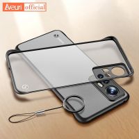 Frameless Ring Case For Xiaomi Mi 12S Ultra 12 Pro 12X Poco F3 F4 GT M4 Pro 5G Matte PC Hard Cover For Redmi K50 Gaming Case