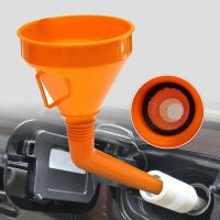 【CW】 Car Filling Fill Funnel Motorcycle Gasoline Change Transfer Detachable With Spout Filter