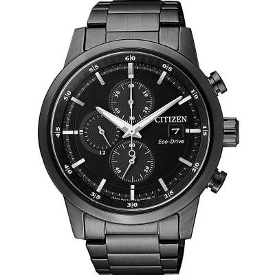 CITIZEN watch light kinetic energy stainless steel black strap multi-function mens watch CA0615-59E