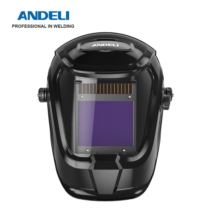 Andeli Large Viewing Screen True Color Solar Power Auto Darkening Welding Helmet 4 Arc Sensor 6380