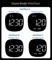 Vjoycar ใหม่ล่าสุด GPS HUD GPS S Peedometer ดิจิตอลแสดงความเร็วเข็มทิศเวลารถแกดเจ็ตอัจฉริยะสากลอุปกรณ์รถยนต์