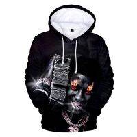 Rapero Youngboy-sudaderas con capucha 3D para hombre y mujer, ropa de calle informal, sudaderas cálidas Unisex, ropa completa, otoño e invierno, 2022