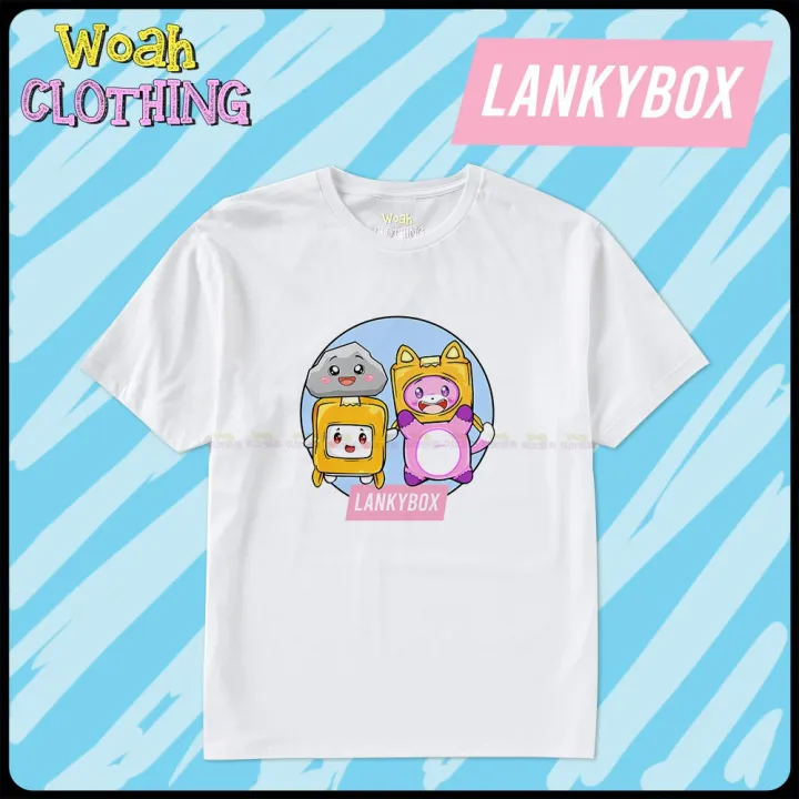 Lankybox Shirt for kids / Foxy and Boxy / Lanky box tshirt for Kids ...