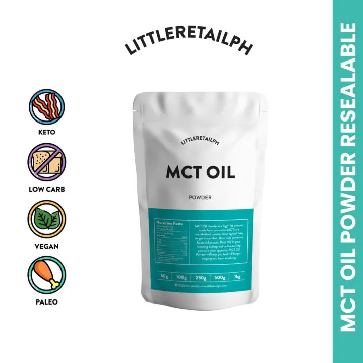 MCT Oil Powder Resealable Pouch (Keto Creamer) Keto Low Carb Approved