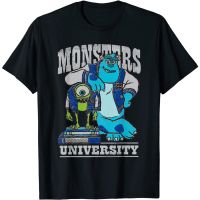 HOT ITEM!!Family Tee Couple Tee Pixar Monsters University Mike and Sulley T-Shirt Summer Mens 100% Cotton Round Neck Short Sleeve T-Shirt