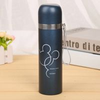 【✆New✆】 zhangliang ตัวการ์ตูนเหล็กกันสนิมสองชั้น Thermos 500มล. กระติกน้ำร้อนแก้วกาแฟวงกลมเหมาะสำหรับ S Thermocup