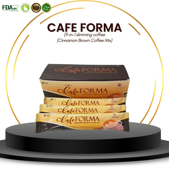 Original 100 Cafe Forma Cinnamon Brown Coffee Mix 21g x 10 sachets