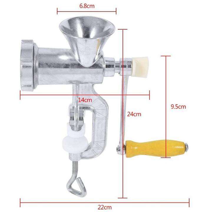 เครื่องบดเนื้อสัตว์-เครื่องบดแบบใช้มือ-เครื่องบดอาหาร-เครื่องบดหมู-เครื่องบดสับ-เครื่องบด-เครื่องบดมือหมุน-meat-grinder-ขนาด-22-x-8-x-24-ซม